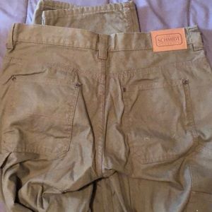 schmidt flannel lined work pants